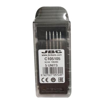 JBC 烙铁头，5支/盒，C105-105 圆锥形，0.8mm 售卖规格：1盒