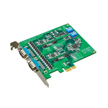 研华Advantech 2端口RS-232/422/485 PCIE串口卡，带浪涌及隔离保护，PCIE-1602C-AE