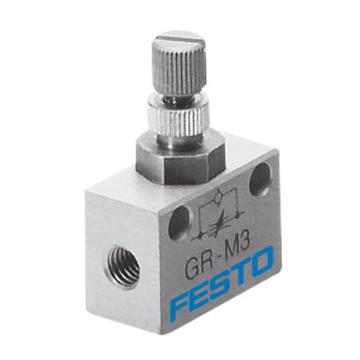 费斯托/FESTO 管式节流阀，GR-M3，15899 单向节流，中流量 售卖规格：1个