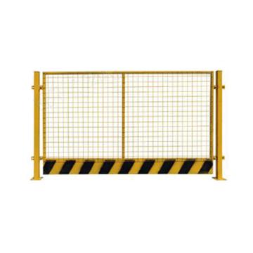 帛拉 护栏，1.2*2m，网孔50*50，网丝直径2.8，黄色，一根柱+一片网片为一组，包含配件，加厚款 售卖规格：1组