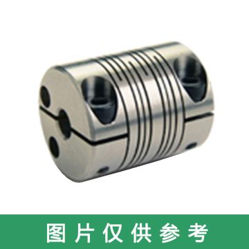 Ruland PCMR-夹紧式螺旋切缝弹性联轴器 ，公制， 不锈钢，PCMR25-10-10-SS 售卖规格：1个