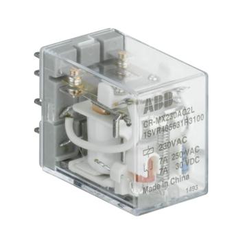 ABB CR-MX系列插拔式中间继电器，CR-MX024DC4L 售卖规格：1个