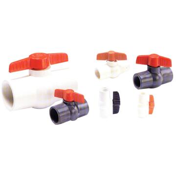 环琪 国标PVC简单型球阀，1/2"，密封材质EPDM，螺纹连接 售卖规格：1个