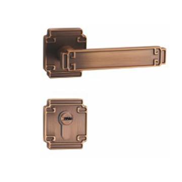 固特 分体锁门锁，7206，锌合金/黄古 售卖规格：1套