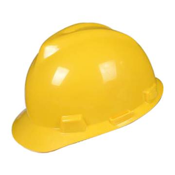 梅思安/MSA V-Gard ABS标准型安全帽，10172880 黄色，超爱戴帽衬，D型下颏带 售卖规格：1顶