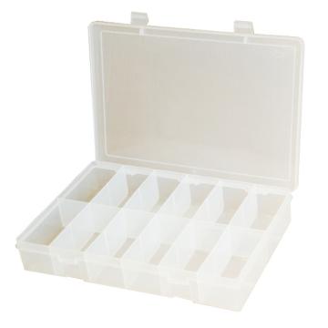DURHAM MFG 12格透明小型塑料盒，SP12-CLEAR 279×171×44mm 售卖规格：1个