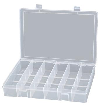 DURHAM MFG 6格透明大塑料盒，LP6-CLEAR 333×229×59mm 售卖规格：1个