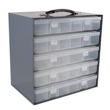 DURHAM MFG 透明塑料盒存储钢架，290-95 286×171×273mm,仅为钢架,不带盒子(可装5个小物料盒) 售卖规格：1个