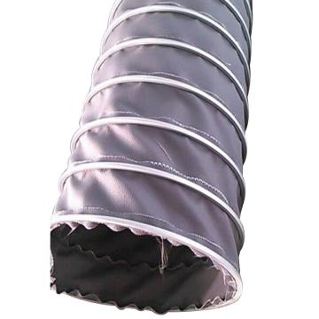 莱克斯/LKESS 耐高温风管，LKE460-203mm ，内径203m，10米/条,持续高温不超600度，玻璃纤维涂层，深灰 售卖规格：1条