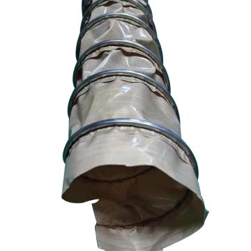 莱克斯/LKESS 耐高温耐腐蚀风管，LKE370-500mm ，内径500mm，5米/条,持续高温不超200度，PTFE玻璃纤维，黄 售卖规格：1条