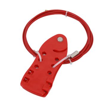 安赛瑞 经济型鱼形缆绳锁具，37040 φ4mm×2m 尼龙锁体 红色 售卖规格：1个