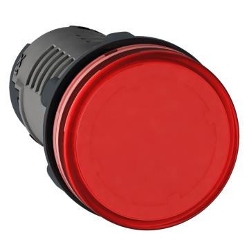 施耐德Schneider XA2 ??22塑料按钮，220V DC指示灯-红色，XA2EVMD4LC