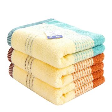 金号/KINGSHOR 缎彩条毛巾，0120 76×33cm,颜色随机 售卖规格：1条