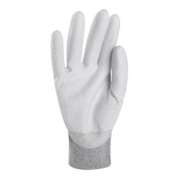 安思尔/Ansell 聚氨酯掌部涂层手套，48-130-8 防静电尼龙纤维，灰白，12副/打 售卖规格：1打