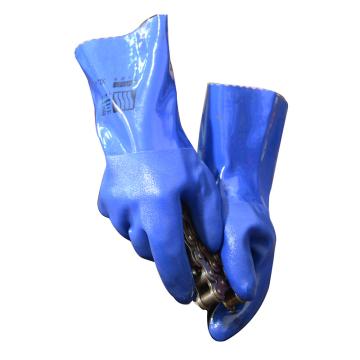 兰浪 PVC防化手套，U8628-9 宝石蓝 售卖规格：1副