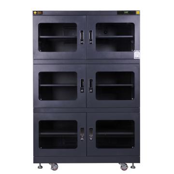 美阳 干燥柜，H15U-1490-6（黑） 15-50%RH，5片标准层板，内尺寸(WDH)1198×645×1618，1250L 售卖规格：1台