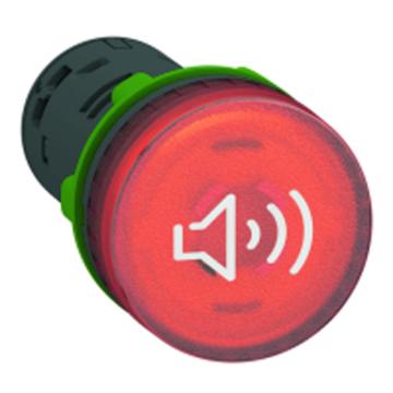 施耐德电气 进口 XB5 Ø22塑料按钮，XB5KS2G4 红色 AC 110V 售卖规格：1个