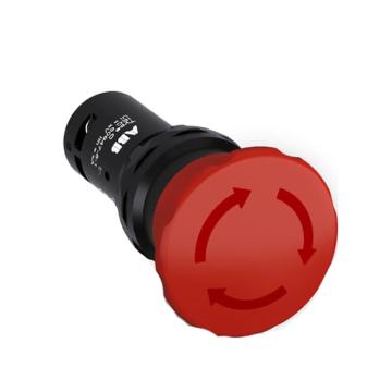 ABB CE系列急停按钮，CE4T-10R-10 φ40，扭动，红色，1NO 售卖规格：1个