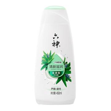 六神 芦荟清新滋润沐浴露，20453 450ml 售卖规格：1瓶