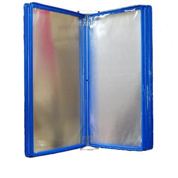 东普 挂式十页展示架（蓝色页面），DP-GS010 蓝色含磁铁 A4幅面 售卖规格：1套