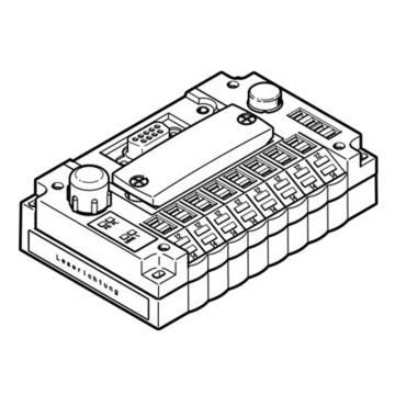 费斯托/FESTO 电磁阀电接口，CPV14-GE-DI02-8，546190 售卖规格：1个