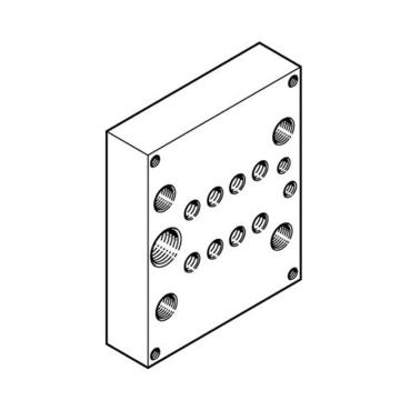 费斯托/FESTO 通用阀底座模块CPV系列，CPV10-VI-P4-M7，161970 售卖规格：1个