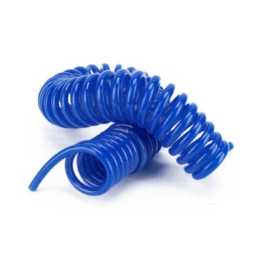 伊莱科 PU伸缩管弹簧管，蓝色，管径12*8mm/长6m 售卖规格：1卷