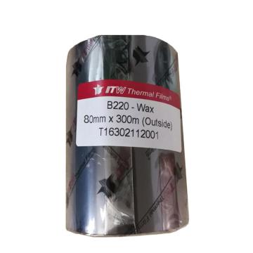 依工/ITW 蜡基碳带，B220 80mm*300M 售卖规格：1卷