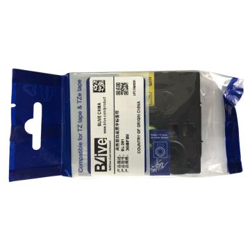 Blive 标签机色带，PET，36mm×8m，白底黑字，BL-261 售卖规格：1卷