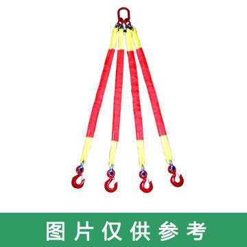 巨力 四腿吊带成套索具，载重(kg)：2000 长度(mm)：800，MS4-02T*0.8M