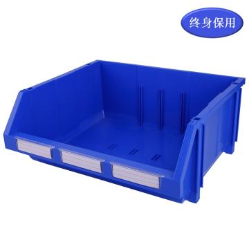 Raxwell 组立背挂零件盒 物料盒,外尺寸规格D×W×H(mm):370×420×175,全新料，蓝色,TK010(标签牌1+标签纸1+立柱4) 售卖规格：1个