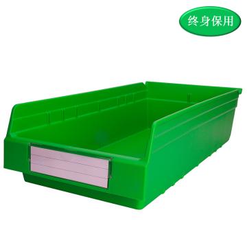 Raxwell 精益零件盒 物料盒，TK6315(标签牌1+标签纸1) 外尺寸规格D*W*H(mm)：600×300×150，全新料，绿色 售卖规格：1个