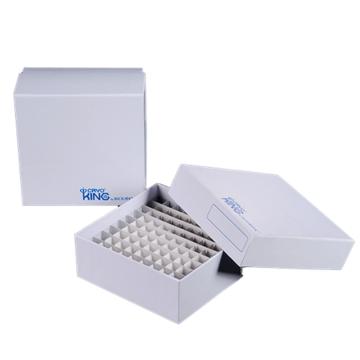 巴罗克 覆膜纸冷冻盒,2英寸,81格,白色,包膜,5个/包,20包/箱，90-2281 售卖规格：100个/箱