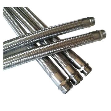 莫龙机械304不锈钢金属软管，DN15 L=600，1.6Mpa，软管两端为外丝(BSPP)英制直管螺纹连接