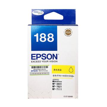 爱普生（EPSON）墨盒，T1884 黄色 （适用WF-3641/WF7111/WF7621）