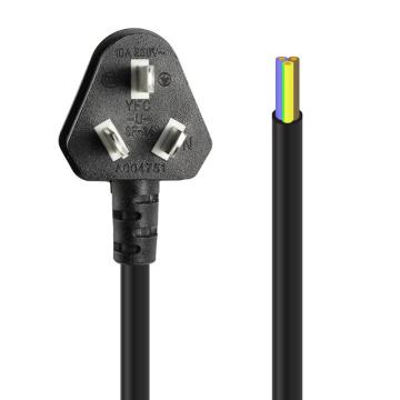 包尔星克Powersync 10A国标认证带插头电源线(黑色) 三芯电源线3米，MPCTRH0030（售完即止）