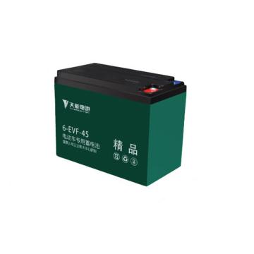 天能TANON 電動車電瓶車電瓶鉛酸蓄電池，6-EVF-45（（4只/箱,不含安裝，價格為整箱價格）