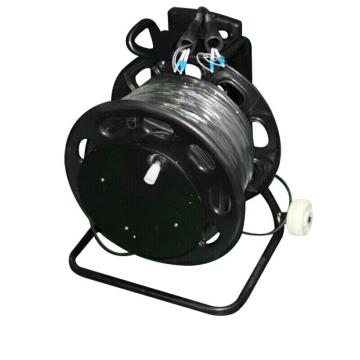 海乐 单模2芯室外野战光缆直径3.3mm，2SC-SC-SY500 铠装SC-SC 500米+黑色放缆车 售卖规格：1个