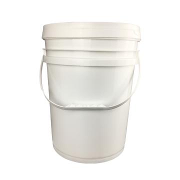 安赛瑞 广口塑料桶（20L），带盖化工桶，圆形PP，工业涂料油漆化工密封包装塑料桶