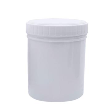 安赛瑞 广口塑料瓶（1L），螺旋罐分装瓶直桶涂料油墨罐塑料储藏包装罐 白色