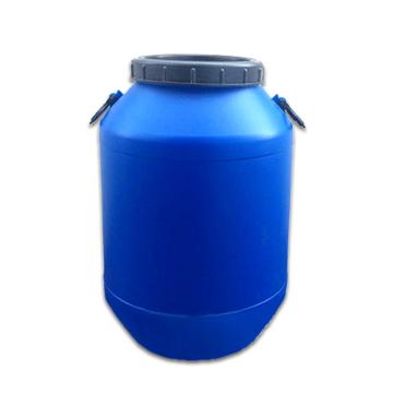 安赛瑞 圆形塑料化工桶 50L（1个装），加厚汽油桶水桶酵素桶固废桶 实验室废液桶堆码桶 蓝色 带盖