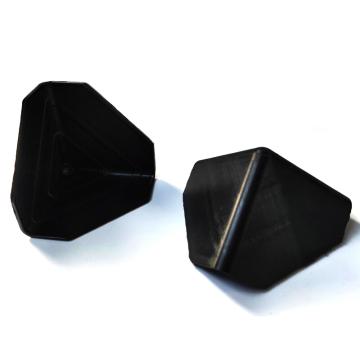 安赛瑞 三面塑料护角包角，23564 黑色，尺寸：75×75×75mm 售卖规格：200个/包