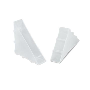 安赛瑞 三角形塑料护角包角，23569 白色，尺寸：50×50×12mm 售卖规格：200个/包