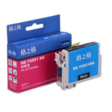 格之格 墨盒，NE-T0851BK 适用EPSON Stylus Photo 1390/R330 /T60 售卖规格：1个