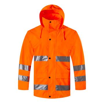安岬 高警示雨衣套装，PGS508-M 荧光橙 售卖规格：1套