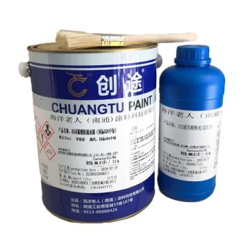 创途/CHUANGTU 单组份丙烯酸面漆，GY10机床灰，3.5kg/桶+0.5kg 售卖规格：3组/箱