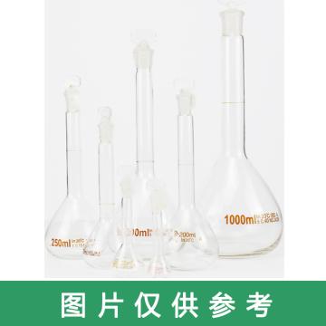 申迪 容量瓶，SLCG0009 500ml，高硼硅玻璃，白色 售卖规格：2只/盒