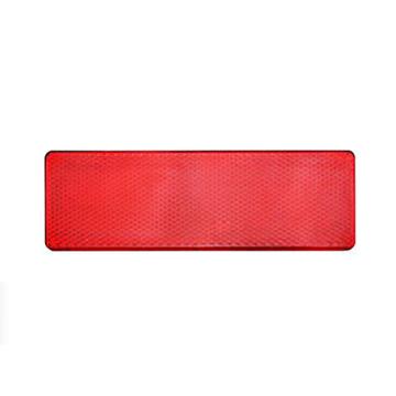 帛拉 反光板（胶粘），ABS，无孔，红色15*5cm