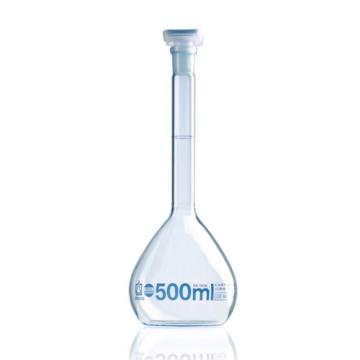 普兰德/BRAND 容量瓶，37241 A级，10ml，Boro 3.3，NS 7/16，PP瓶塞，蓝色油墨，DIN EN ISO 1042 售卖规格：2个/包
