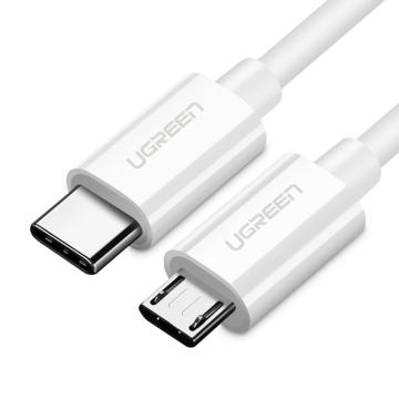 绿联/UGREEN 数据线，US243（40419） Type-C转Micro USB数据线 1.5m 白色 售卖规格：1个